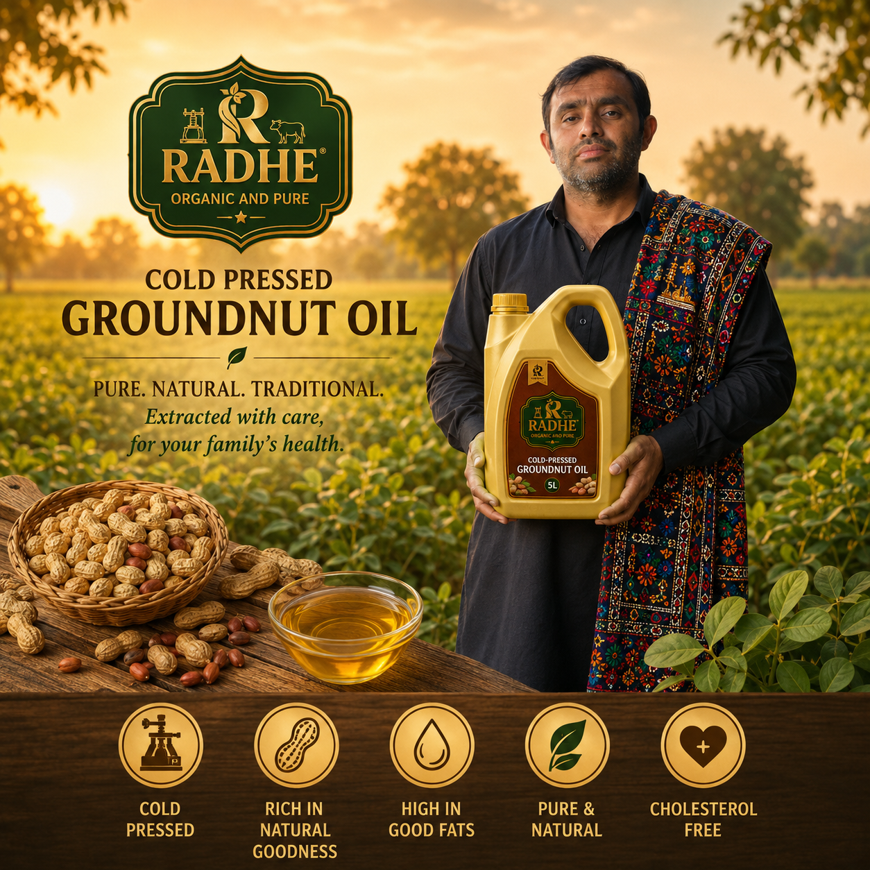 We cultivate quality groundnuts using traditional farming practices and carefully selected seeds, bringing naturally grown groundnut products from our farms closer to customers in the city.
